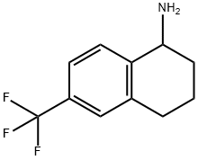 6-(TRIFLUOROMETHYL)-1,2,3,4-TETRAHYDRONAPHTHALEN-1-AMINE 구조식 이미지