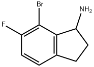 7-BROMO-6-FLUORO-2,3-DIHYDRO-1H-INDEN-1-AMINE Structure