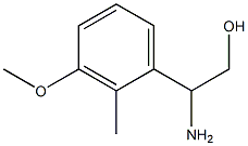 2-AMINO-2-(3-METHOXY-2-METHYLPHENYL)ETHAN-1-OL 구조식 이미지