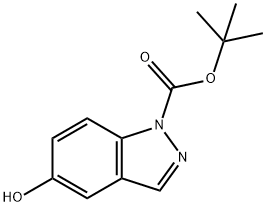 tert-Butyl 5-hydroxy-1H-indazole-1-carboxylate Structure