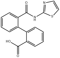 2-(thiazol-2-ylcarbamoyl)-[1,1-biphenyl]-2-carboxylic acid Structure