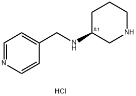 (S)-N-(Pyridin-4-ylmethyl)piperidin-3-amine trihydrochloride Structure