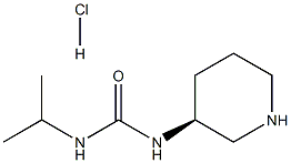 (S)-1-(Piperidin-3-yl)-3-(propan-2-yl)urea hydrochloride Structure