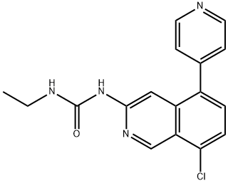 1-(8-chloro-5-(pyridin-4-yl)isoquinolin-3-yl)-3-ethylurea Structure