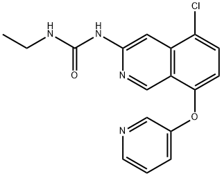 1-(5-chloro-8-(pyridin-3-yloxy)isoquinolin-3-yl)-3-ethylurea Structure