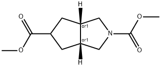 dimethyl (3aR,6aS)-hexahydrocyclopenta[c]pyrrole-2,5(1H)-dicarboxylate 구조식 이미지
