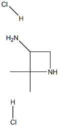 2,2-dimethylazetidin-3-amine dihydrochloride Structure