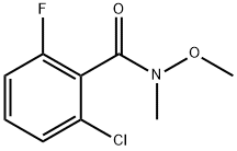 2-chloro-6-fluoro-N-methoxy-N-methylbenzamide Structure