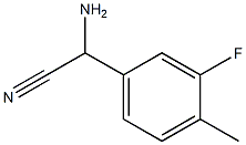 Amino-(3-fluoro-4-methyl-phenyl)-acetonitrile Structure