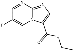 ETHYL 6-FLUOROIMIDAZO[1,2-A]PYRIMIDINE-3-CARBOXYLATE 구조식 이미지