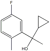 1-cyclopropyl-1-(5-fluoro-2-methylphenyl)ethanol 구조식 이미지