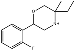 5-ethyl-2-(2-fluorophenyl)-5-methylmorpholine 구조식 이미지