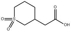 2-(1,1-dioxidotetrahydro-2H-thiopyran-3-yl)acetic acid Structure