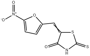 4-Thiazolidinone, 5-[(5-nitro-2-furanyl)methylene]-2-thioxo- Structure