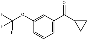 CYCLOPROPYL[3-(TRIFLUOROMETHOXY)PHENYL]METHANONE Structure