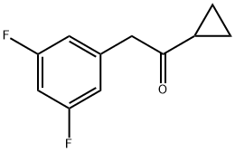 1-CYCLOPROPYL-2-(3,5-DIFLUOROPHENYL)ETHAN-1-ONE Structure
