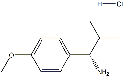 (1S)-1-(4-METHOXYPHENYL)-2-METHYLPROPAN-1-AMINE HYDROCHLORIDE Structure