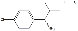 (1S)-1-(4-CHLOROPHENYL)-2-METHYLPROPAN-1-AMINE HYDROCHLORIDE Structure