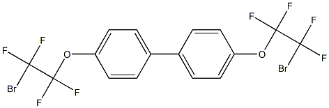 1,1'-Biphenyl, 4,4'-bis(2-bromo-1,1,2,2-tetrafluoroethoxy)- Structure