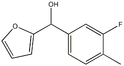 (3-fluoro-4-methylphenyl)-(furan-2-yl)methanol 구조식 이미지