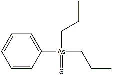 Arsine sulfide, phenyldipropyl- Structure
