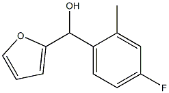 (4-fluoro-2-methylphenyl)-(furan-2-yl)methanol Structure