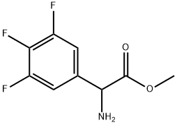 AMINO-(3,4,5-TRIFLUORO-PHENYL)-ACETIC ACIDMETHYLESTER Structure