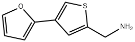 (4-(furan-2-yl)thiophen-2-yl)methanamine 구조식 이미지