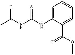 methyl 2-{[(acetylamino)carbonothioyl]amino}benzoate 구조식 이미지