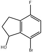 7-Bromo-4-fluoro-indan-1-ol Structure