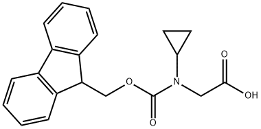N-Fmoc-N-cyclopropylglycine Structure