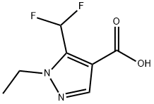 5-Difluoromethyl-1-ethyl-1H-pyrazole-4-carboxylic acid Structure