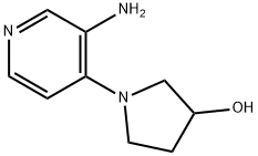 1-(3-Amino-pyridin-4-yl)-pyrrolidin-3-ol 구조식 이미지