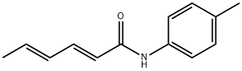 2,4-Hexadienamide, N-(4-methylphenyl)-, (2E,4E)- Structure