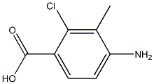 Benzoic acid, 4-amino-2-chloro-3-methyl- 구조식 이미지