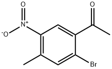 1-(2-Bromo-4-methyl-5-nitro-phenyl)-ethanone 구조식 이미지