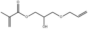 2-Propenoic acid, 2-methyl-, 2-hydroxy-3-(2-propenyloxy)propyl ester 구조식 이미지