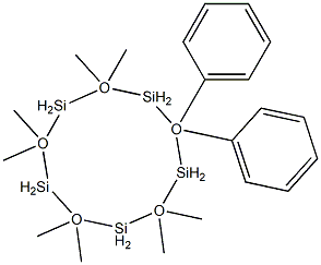 2,2,4,4,6,6,8,8-Octamethyl-10,10-diphenylcyclopentasiloxane Structure