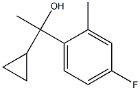 1-cyclopropyl-1-(4-fluoro-2-methylphenyl)ethanol Structure