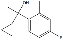 1-cyclopropyl-1-(4-fluoro-2-methylphenyl)ethanol 구조식 이미지