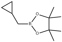 2-(Cyclopropylmethyl)-4,4,5,5-tetramethyl-1,3,2-dioxaborolane 구조식 이미지
