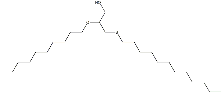 1-Propanol, 2-(decyloxy)-3-(dodecylthio)- 구조식 이미지