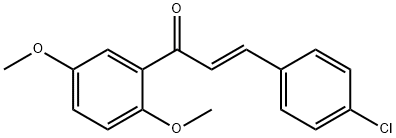 (2E)-3-(4-chlorophenyl)-1-(2,5-dimethoxyphenyl)prop-2-en-1-one Structure