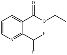 2-Difluoromethyl-nicotinic acid ethyl ester Structure