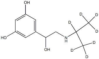 5-[2-(1,1,1,2,3,3,3-heptadeuteriopropan-2-ylamino)-1-hydroxyethyl]benzene-1,3-diol Structure