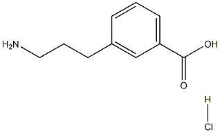 3-(3-Aminopropyl)benzoic Acid Hydrochloride Structure