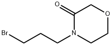 4-(3-BROMOPROPYL)MORPHOLIN-3-ONE 구조식 이미지