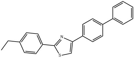 4-(4-Biphenylyl)-2-(4-ethylphenyl)thiazole, 97% Structure