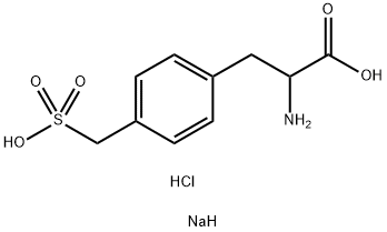 DL-4-sulfomethyl-Phenylalanine monosodium salt hydrochloride 구조식 이미지