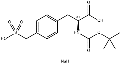 N-Boc-L-4-sulfomethyl-Phenylalanine monosodium salt Structure